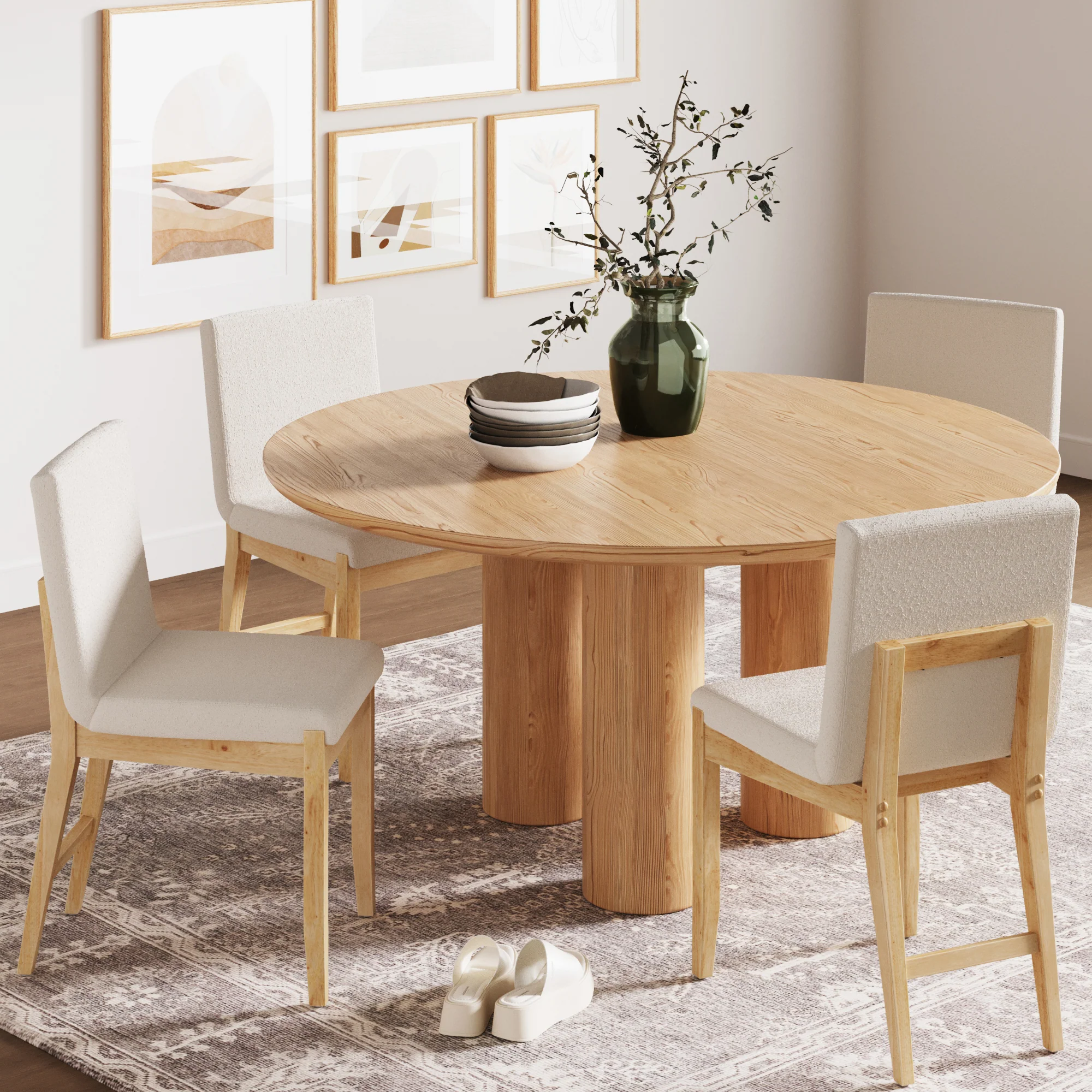 Exposed Back Dining Chair Brushed Warm Pine - Image 2