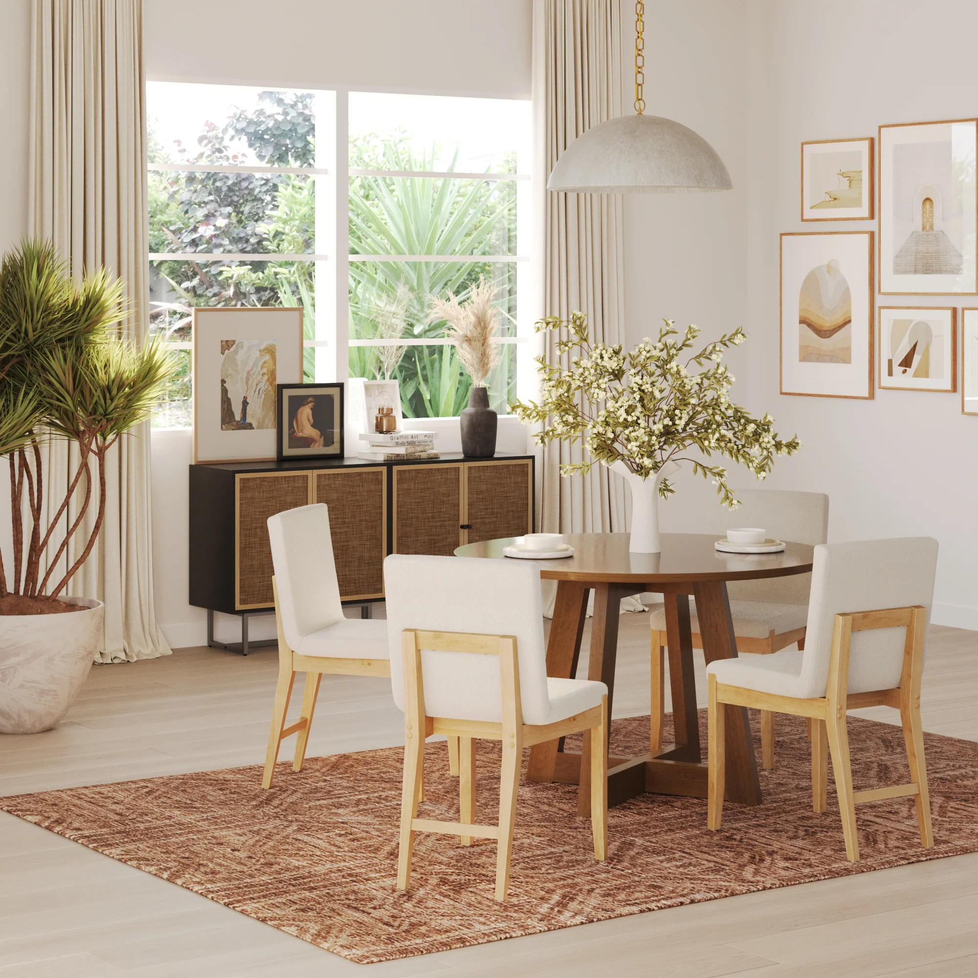 Modern Exposed Back Dining Chair (Set of 4) - Image 2